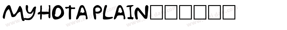 Myhota Plain字体转换